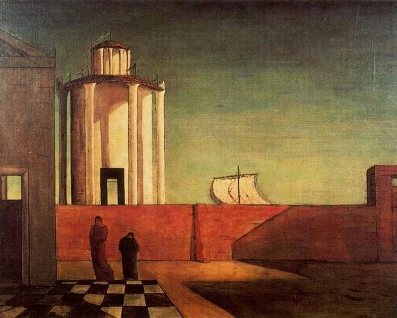 Giorgio De Chirico - 128, L'enigma dell'arrivo e del pomeriggio, 1912